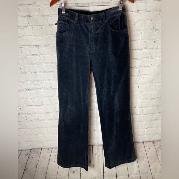 Lauren Jeans Co. Ralph Lauren Corduroy Pants Straight Gray Size 4 - Picture 1 of 9